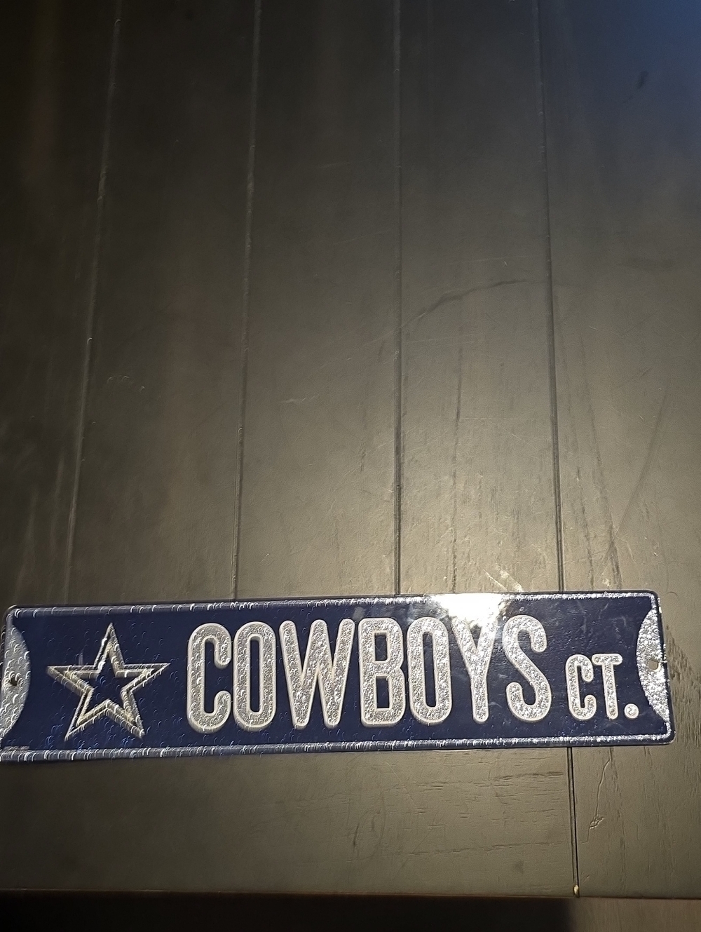 NFL Dallas Cowboys Wall Street Sign 16"×4"